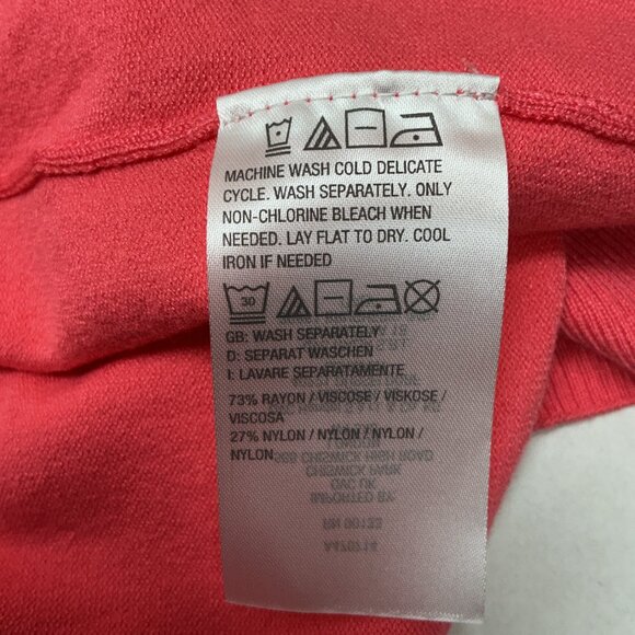 Long Cardigan with Pockets Belle by Kim Gravel Feather Knit $64 QVC -CORAL - Picture 11 of 13